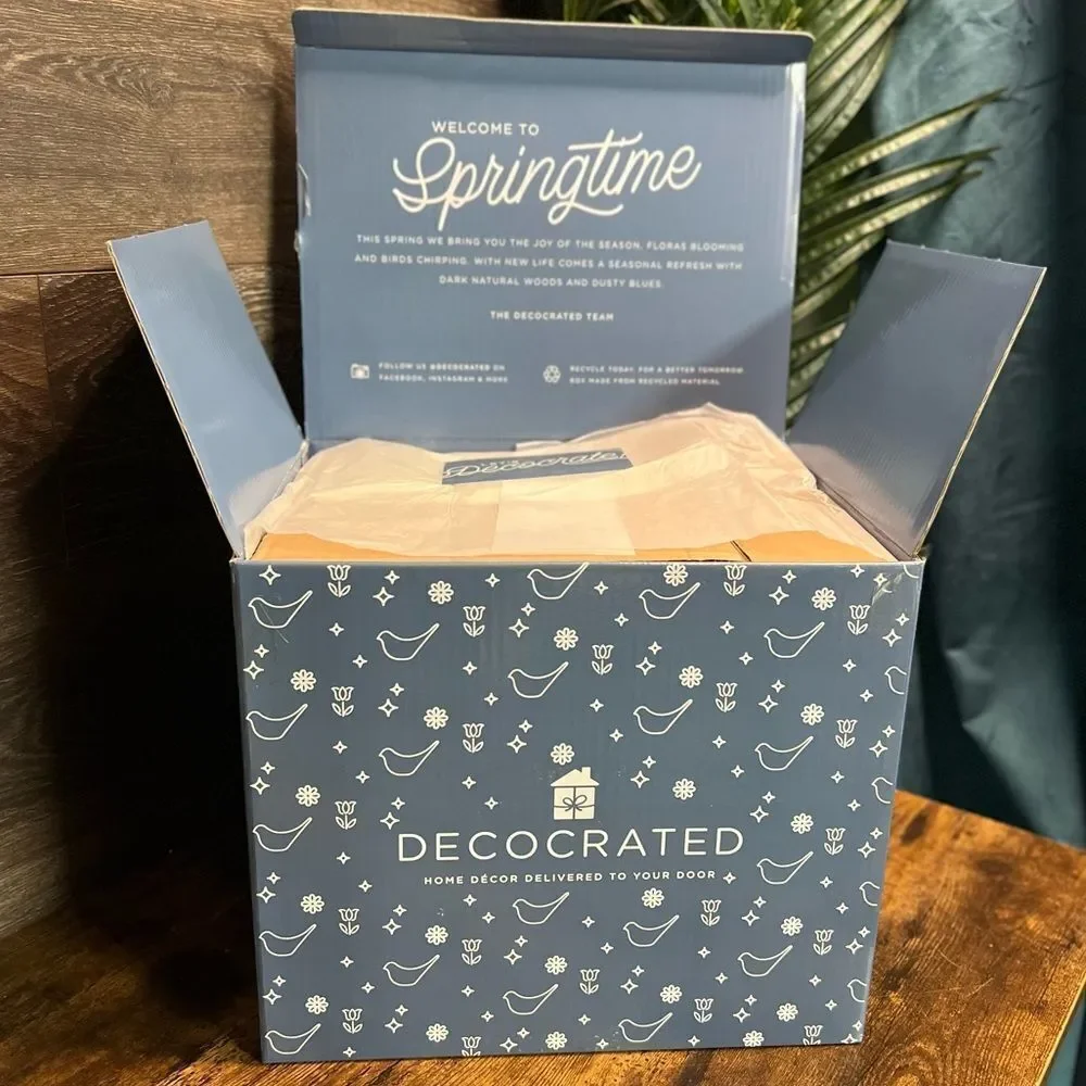 Decorated Home Decor Bundle, 7 Pieces, Subscription Box Springtime 2022. NIB!